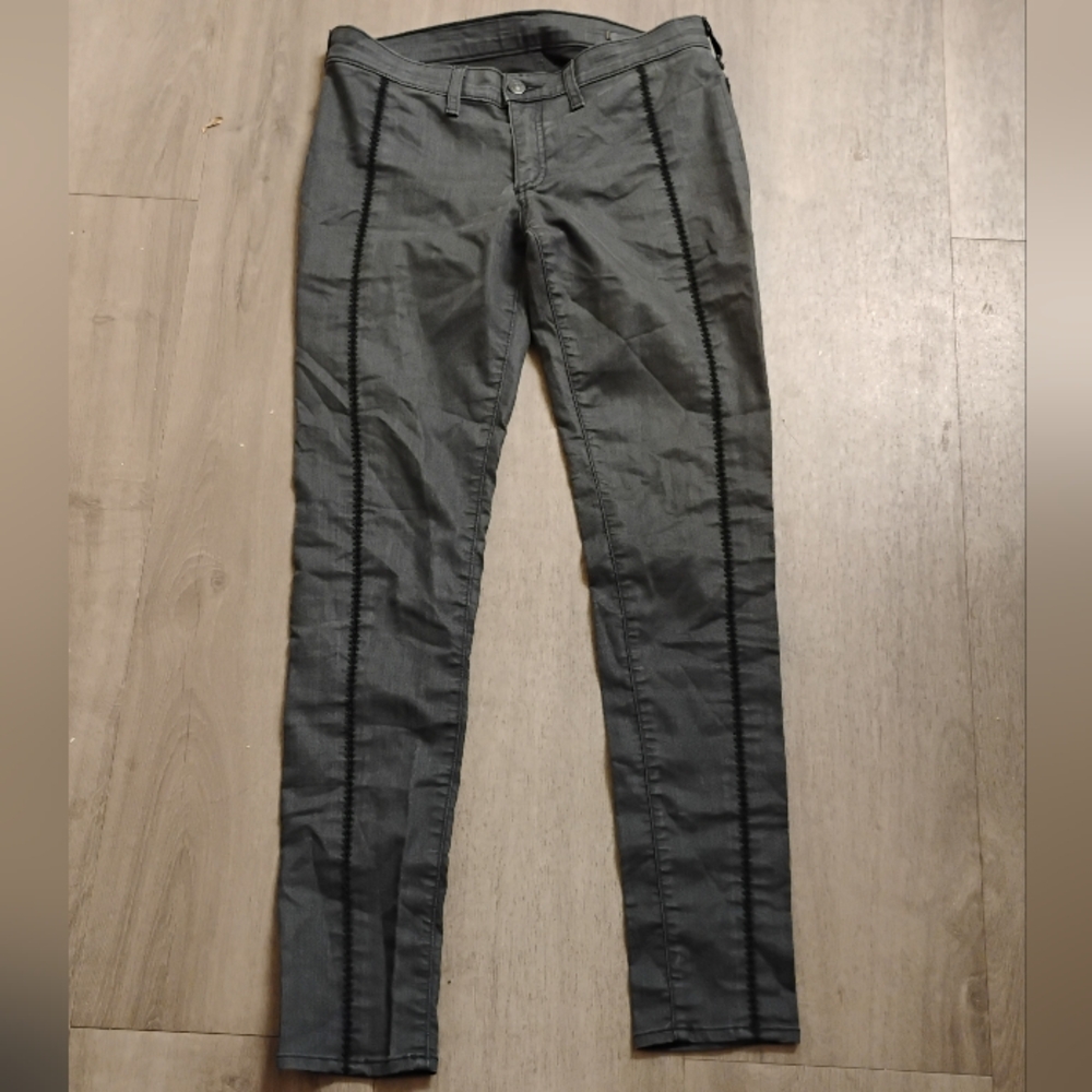Rag & Bone Crochet Trim Skinny Jeans Sz 28